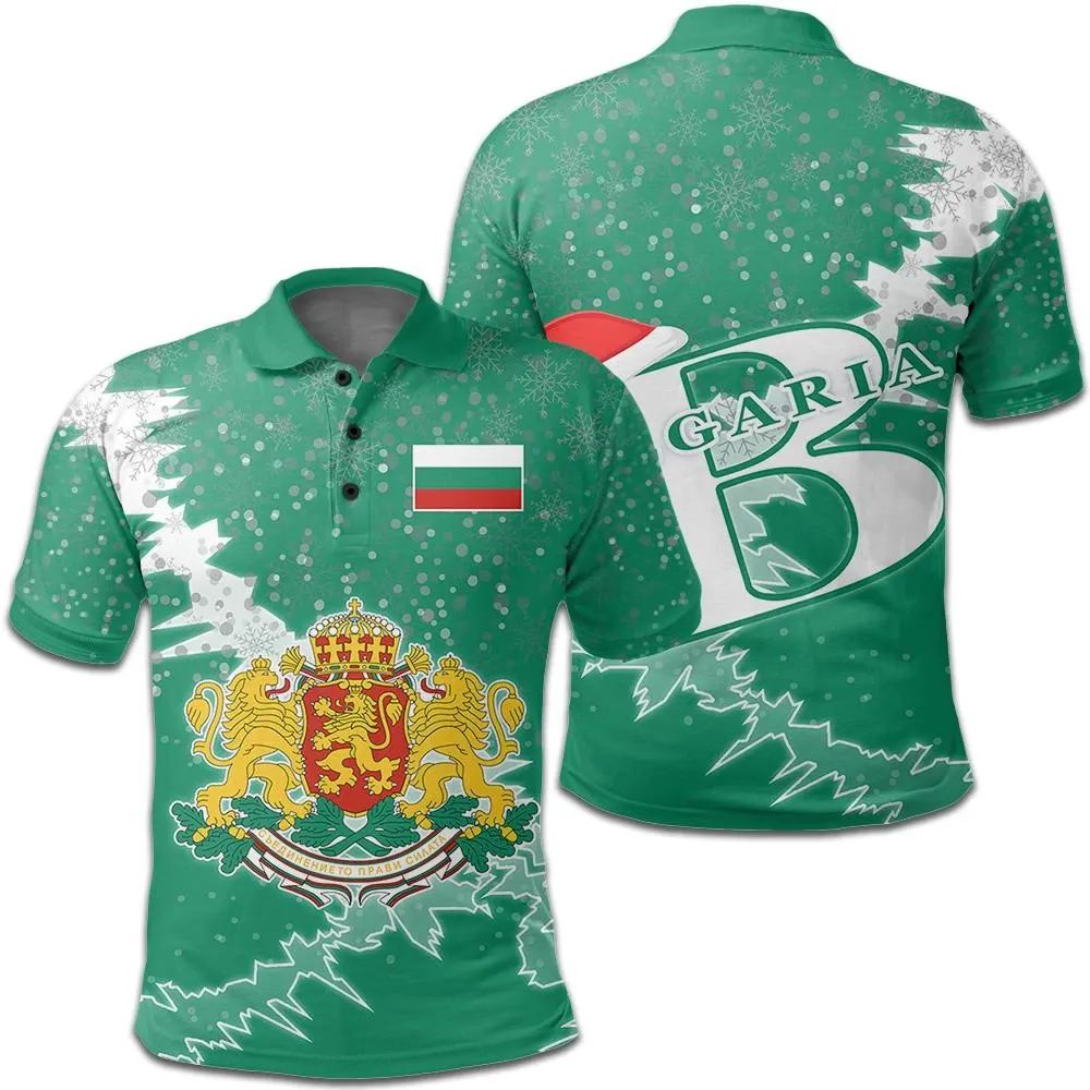 Bulgaria Polo Shirt Christmas Coat Of Arms X Style RLT7 - Wonder Print Shop