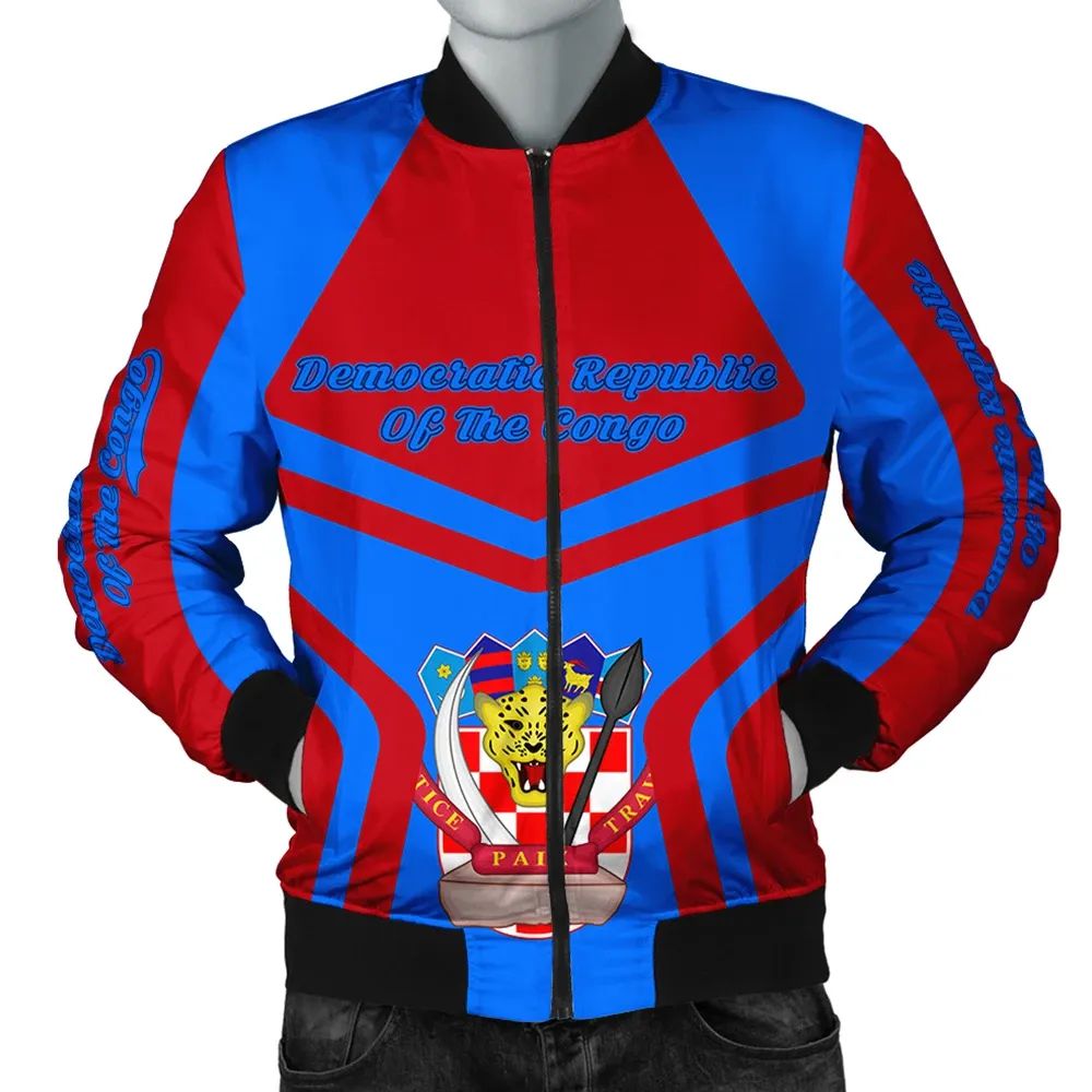 Democratic Republic Of The Congo Coat Of Arms Men Bomber Jacket My Style RLT13 - Wonder Print Shop