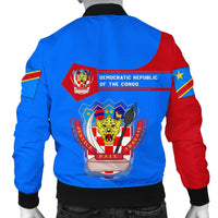 Democratic Republic Of The Congo Coat Of Arms Men Bomber Jacket Simple Style RLT13 - Wonder Print Shop