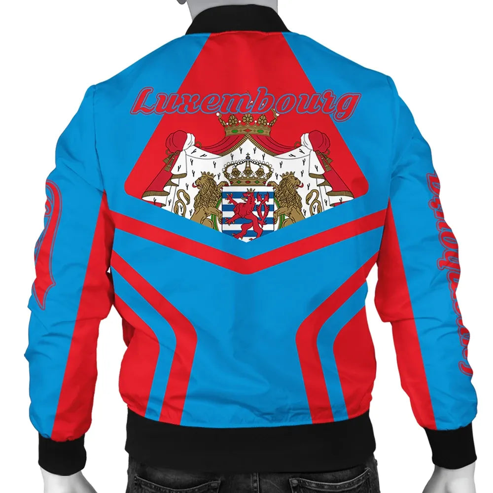 Luxembourg Coat Of Arms Men Bomber Jacket My Style5 RLT6 - Wonder Print Shop