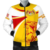 Malaysia Bomber Jacket Round Coat Of Arms Lion RLT12 - Wonder Print Shop