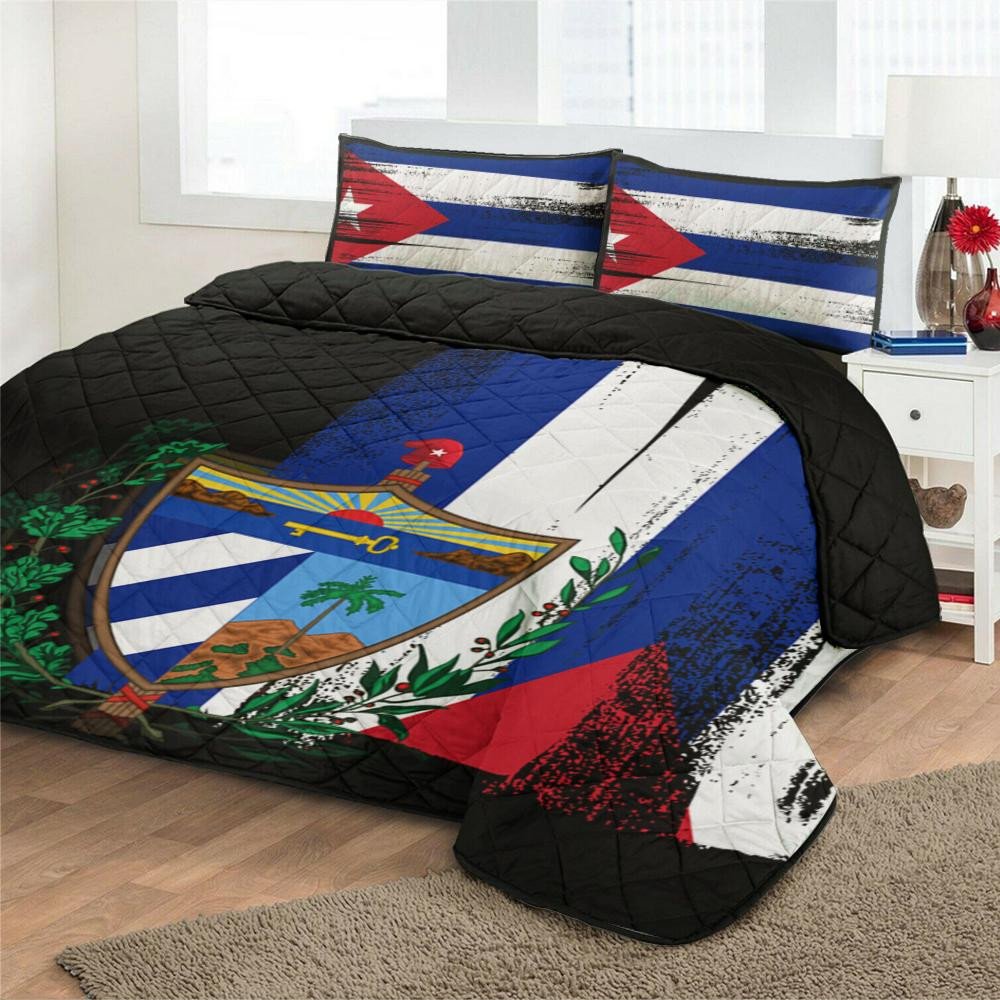 Cuba Flag Quilt Bed Set Flag Style RLT13 - Wonder Print Shop