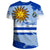 Uruguay T Shirt Uruguay Flag Brush RLT6 - Wonder Print Shop