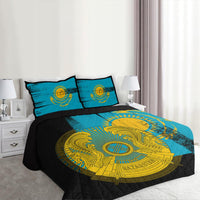 Kazakhstan Flag Quilt Bed Set Flag Style RLT8 - Wonder Print Shop
