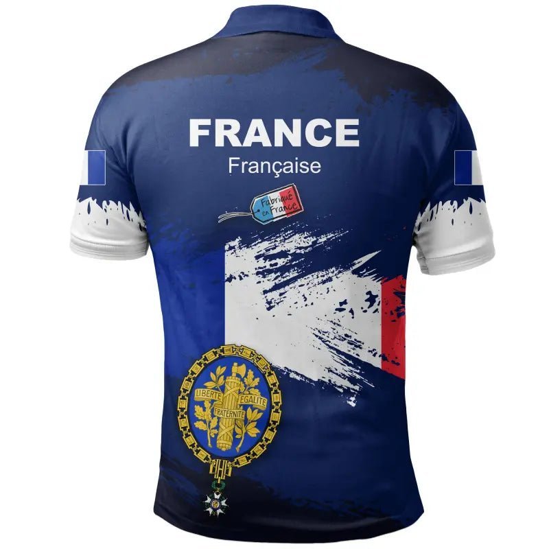 France Polo Shirt France Flag Brush RLT12 - Wonder Print Shop