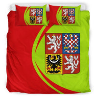 Czech Republic Flag Coat Ofrms Bedding Set Circle RLT13 - Wonder Print Shop