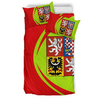 Czech Republic Flag Coat Ofrms Bedding Set Circle RLT13 - Wonder Print Shop
