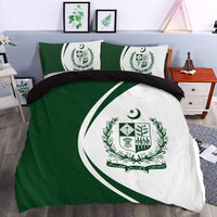 Pakistan Flag Coat Of Arms Bedding Set Circle RLT13 - Wonder Print Shop