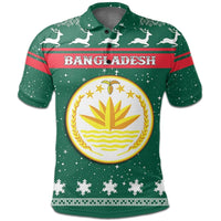Christmas bangladesh Polo Shirt Coat Of Arms RLT6 - Wonder Print Shop