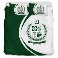 Pakistan Flag Coat Of Arms Bedding Set Circle RLT13 - Wonder Print Shop