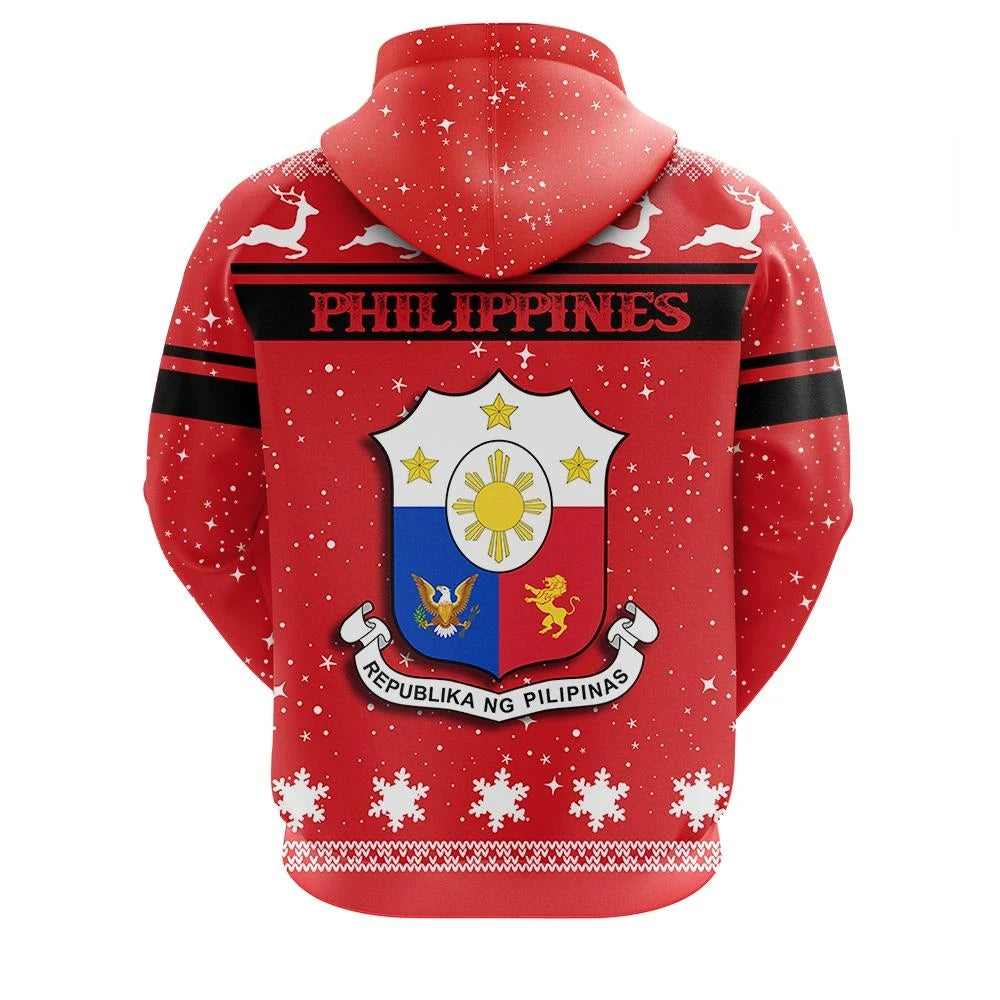 Christmas Philippines Coat Of Arms Zip Hoodie RLT6 - Wonder Print Shop
