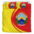 north-macedonia-flag-coat-of-arms-bedding-set-circle