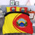 north-macedonia-flag-coat-of-arms-bedding-set-circle