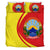 north-macedonia-flag-coat-of-arms-bedding-set-circle