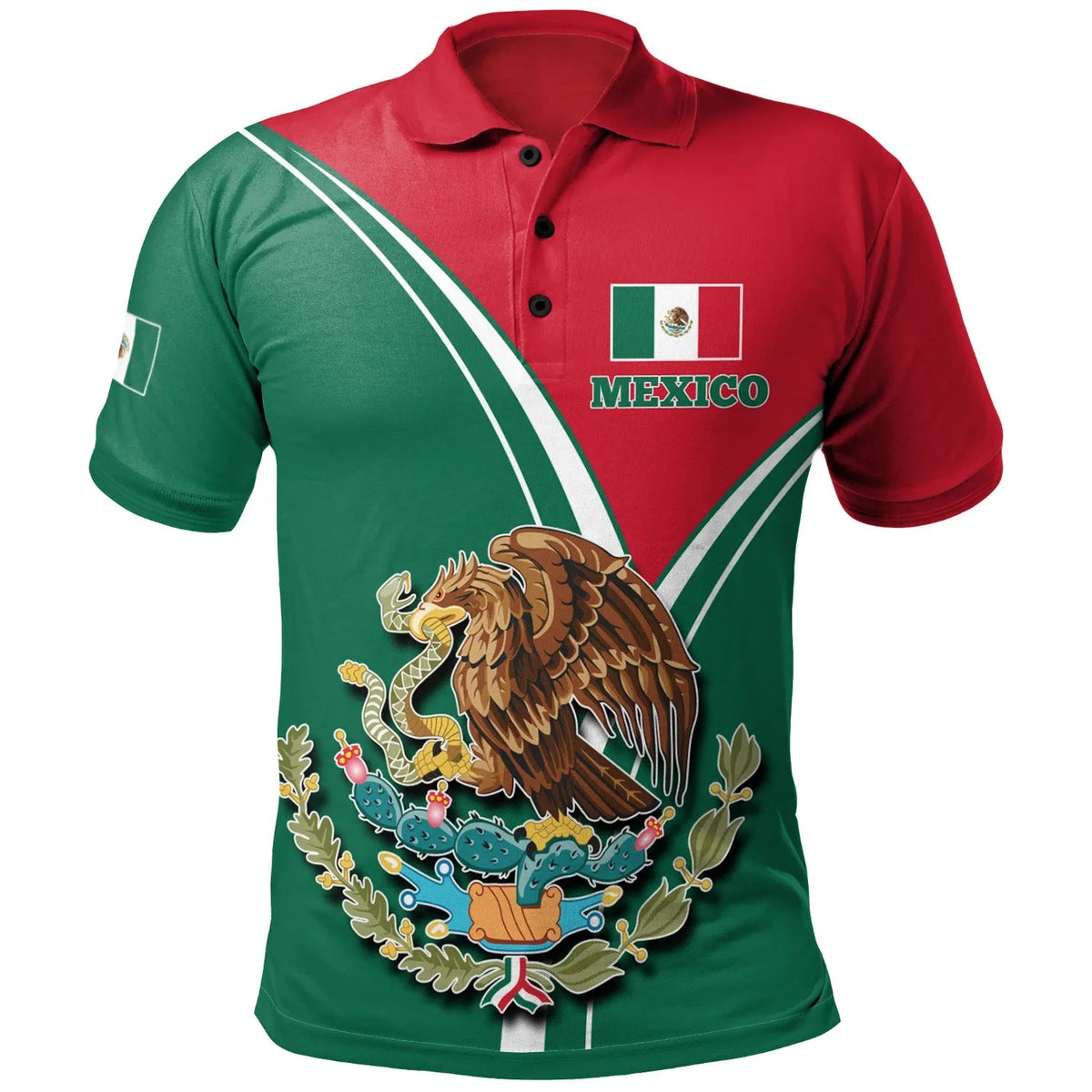 Mexico Polo Shirt Mexican Pride RLT13 - Wonder Print Shop