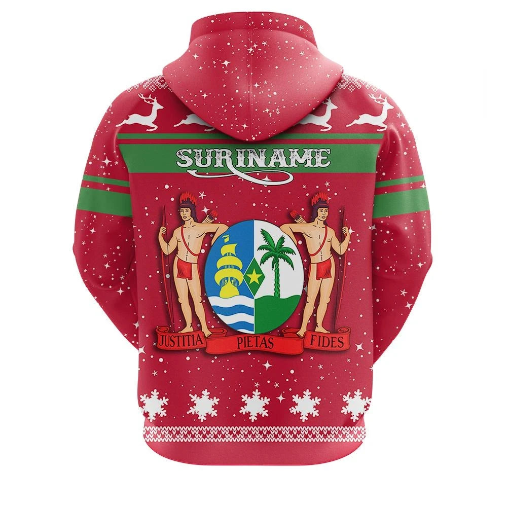 Christmas Suriname Hoodie Coat Of Arms RLT7 - Wonder Print Shop