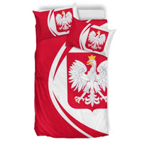 Poland Flag Coat Of Arms Bedding Set Circle RLT7 - Wonder Print Shop
