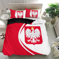 Poland Flag Coat Of Arms Bedding Set Circle RLT7 - Wonder Print Shop