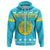 Christmas Kazakhstan Coat Of Arms Zip Hoodie RLT8 - Wonder Print Shop