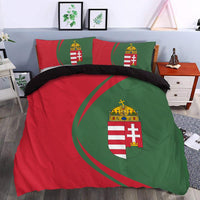 Hungary Flag Coat Of Arms Bedding Set Circle RLT8 - Wonder Print Shop