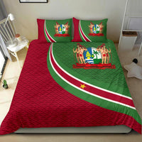 Suriname Bedding Set Suriname Coat Of Arms and Flag Color RLT7 - Wonder Print Shop