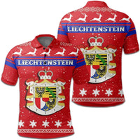 Christmas Liechtenstein Polo Shirt Coat Of Arms RLT6 - Wonder Print Shop