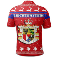 Christmas Liechtenstein Polo Shirt Coat Of Arms RLT6 - Wonder Print Shop