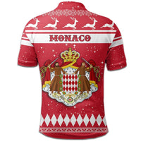 Christmas Monaco Polo Shirt Coat Of Arms RLT6 - Wonder Print Shop