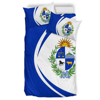 Uruguay Flag Coat Of Arms Bedding Set Circle1 RLT6 - Wonder Print Shop