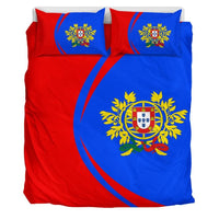Portugal Flag Coat Of Arms Bedding Set Circle RLT7 - Wonder Print Shop