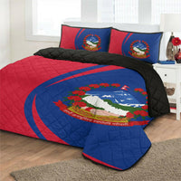 Nepal Flag Coat Of Arms Quilt Bed Set Circle RLT7 - Wonder Print Shop