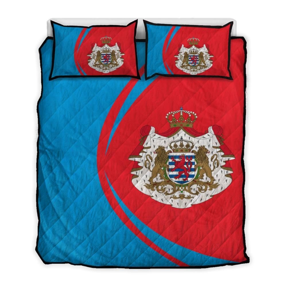 luxembourg-flag-coat-of-arms-quilt-bed-set-circle1