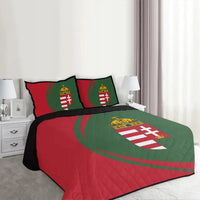 Hungary Flag Coat Of Arms Quilt Bed Set Circle RLT8 - Wonder Print Shop