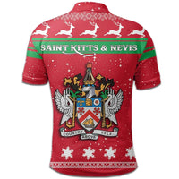 Christmas Saint Kitts And Nevis Polo Shirt Coat Of Arms RLT6 - Wonder Print Shop