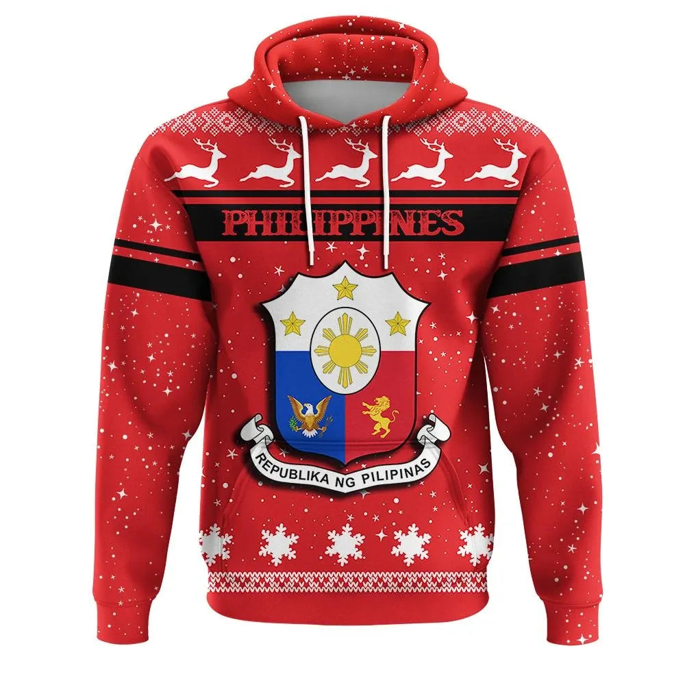 Christmas Philippines Hoodie Coat Of Arms RLT6 - Wonder Print Shop
