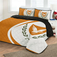 Cyprus Flag Coat Of Arms Quilt Bed Set Circle RLT13 - Wonder Print Shop
