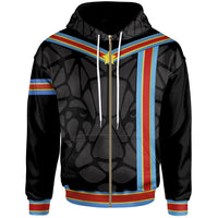 Democratic Republic of the Congo Flag Zip Up Hoodie Color RLT13 - Wonder Print Shop