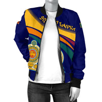 Wonder Print Shop Sri Lanka Lion Coat Of Arms Women's Bomber Jacket RLT7 - Wonder Print Shop