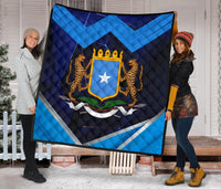 Somalia Quilts Coat Of Arms Somalia With Leopard RLT8 - Wonder Print Shop