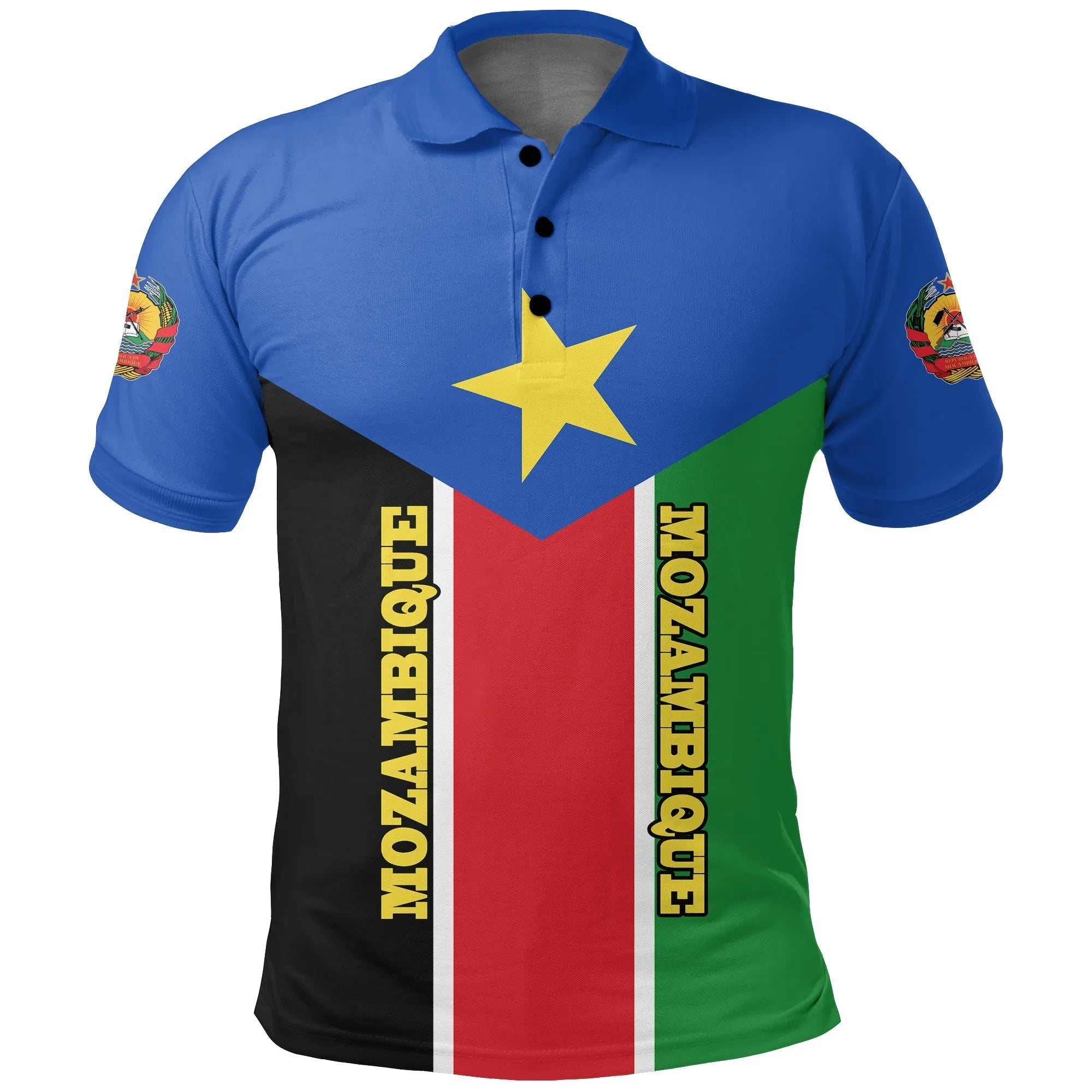 Mozambique Polo Rising Flag Mozambique Independence Day RLT7 - Wonder Print Shop