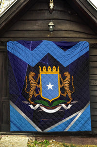 Somalia Quilts Coat Of Arms Somalia With Leopard RLT8 - Wonder Print Shop
