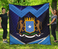 Somalia Quilts Coat Of Arms Somalia With Leopard RLT8 - Wonder Print Shop