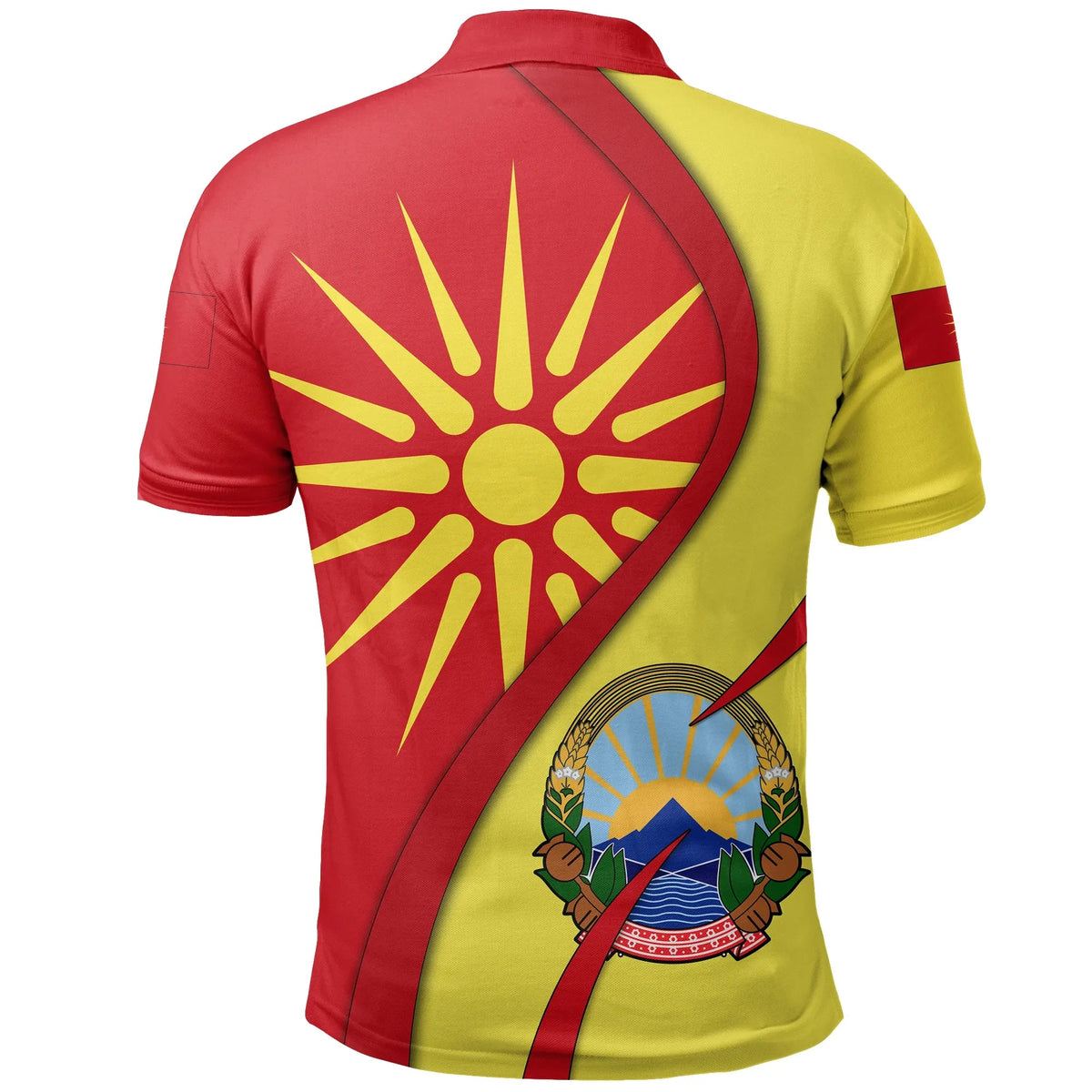 Macedonia Polo Shirt Vergina Sun RLT7 - Wonder Print Shop