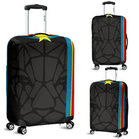 Wonder Print Shop Luggage Covers Africa - Congo Flag Color with LeoPard RLT13 - Wonder Print Shop