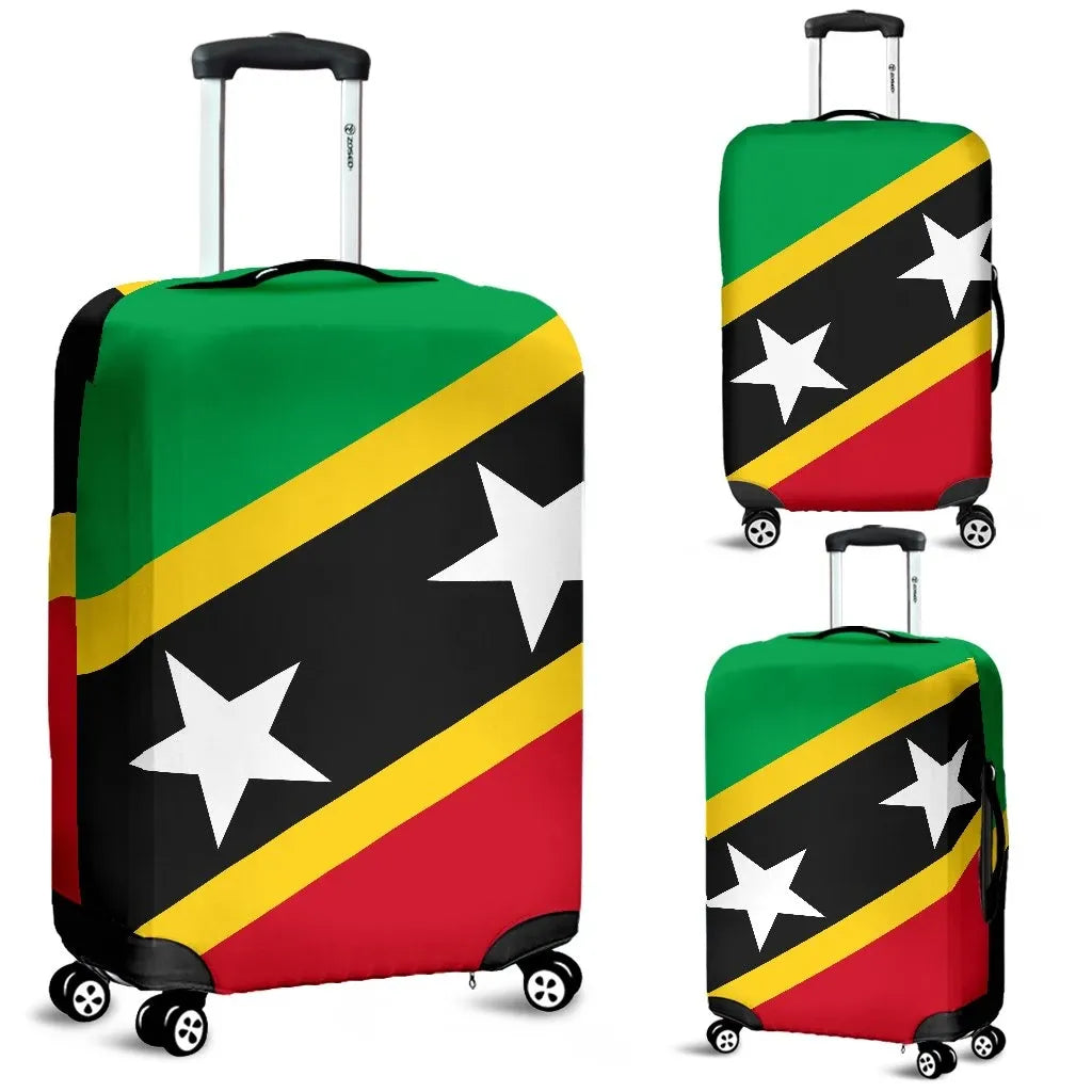 Saint Kitts and Nevis luggagecover Saint Kitts and Nevis Flag Style RLT6 - Wonder Print Shop