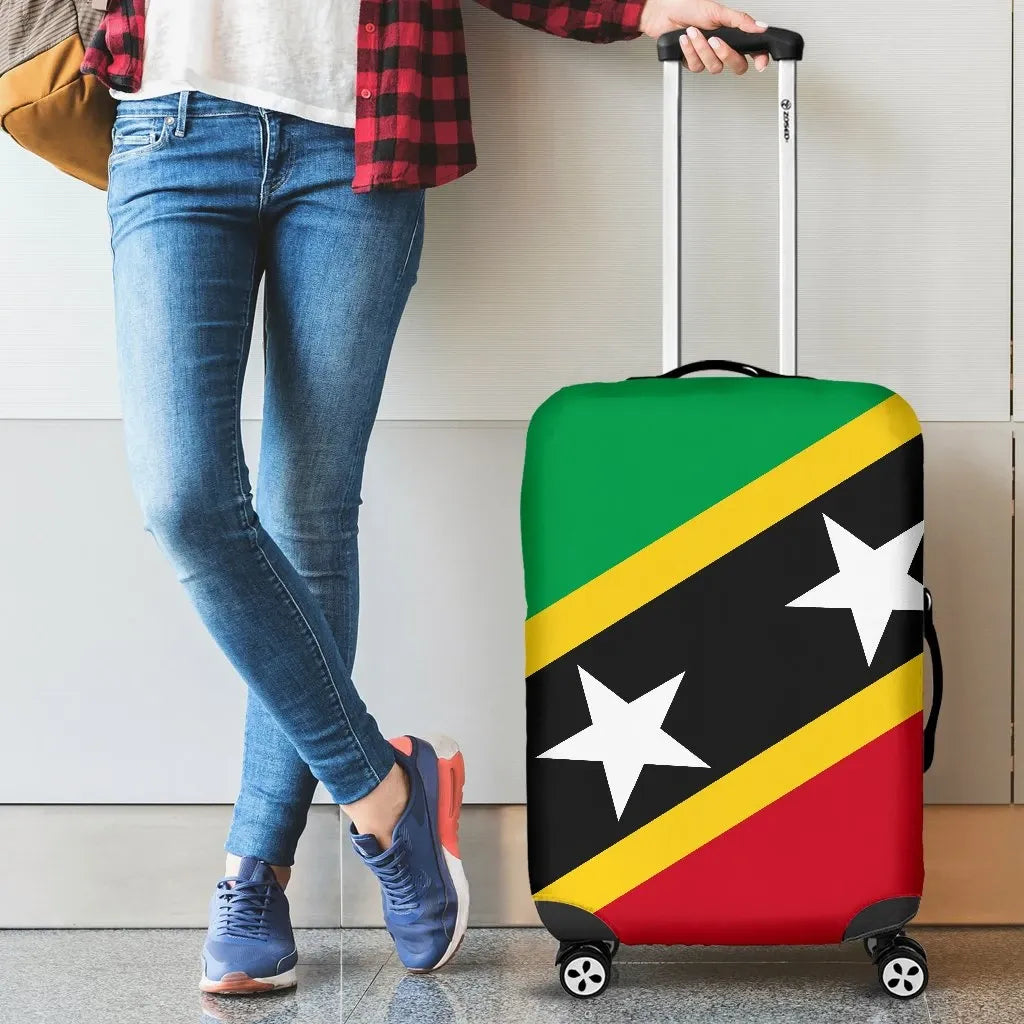 Saint Kitts and Nevis luggagecover Saint Kitts and Nevis Flag Style RLT6 - Wonder Print Shop
