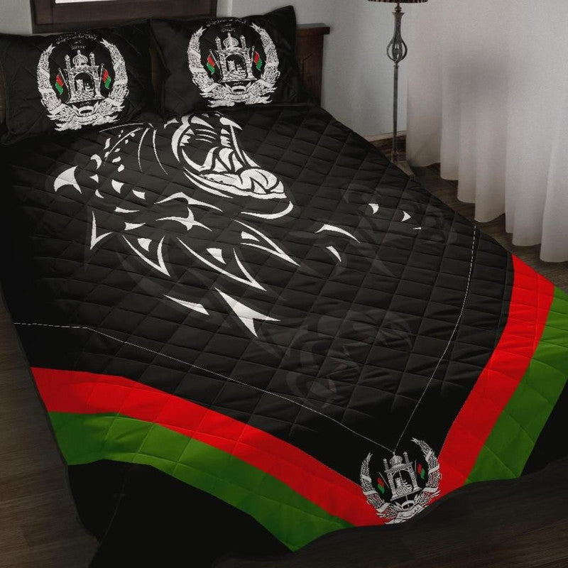 Quilt Bed Sets Afghanistan Coat Of Arm and Flag, LeoPard Patterns RLT8 - Wonder Print Shop
