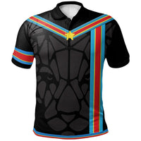 Africa Polo Shirt Democratic Republic of the Congo Flag Color RLT13 - Wonder Print Shop