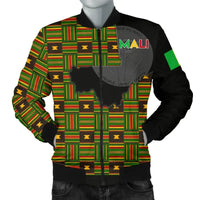 Mali Bomber Jacket, Mali Map Kente Flag Men RLT12 - Wonder Print Shop
