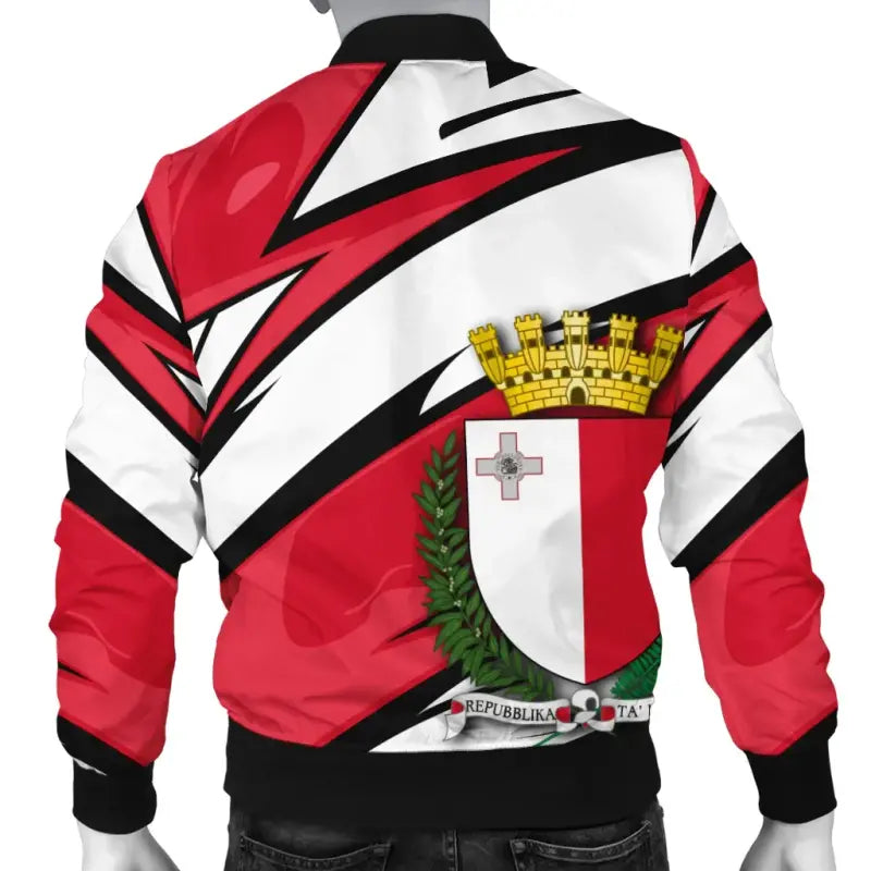 Malta The Maltese Cross Bomber Jacket - Lode Style RLT12 - Wonder Print Shop